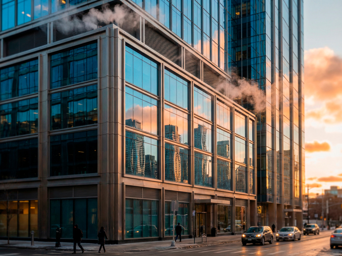 Modern Building Facade Smoke Vents Web