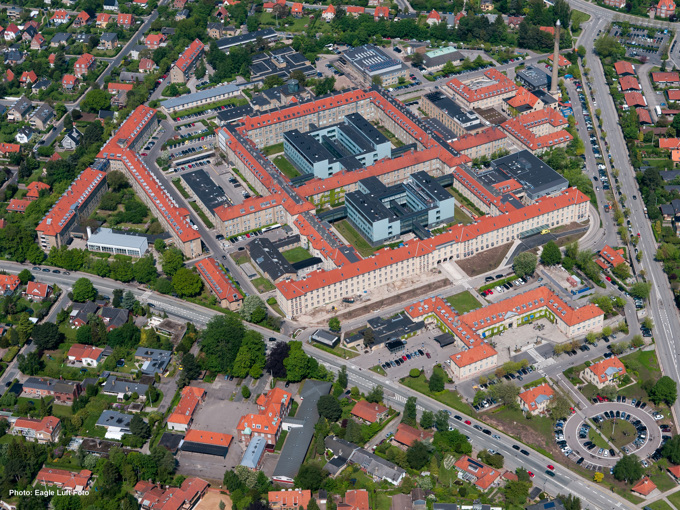 Aerial photo of Gentofte Hospital